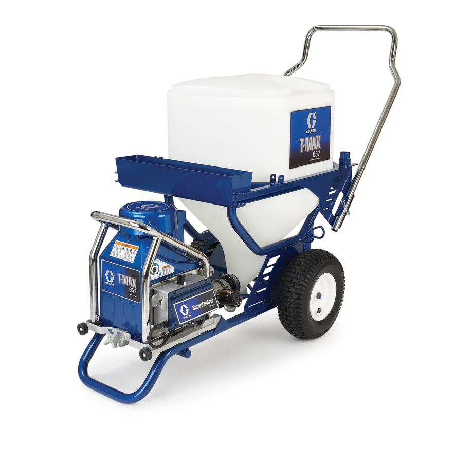 Graco TMax 657 plaster sprayer 110v Plaster sprayers with a piston